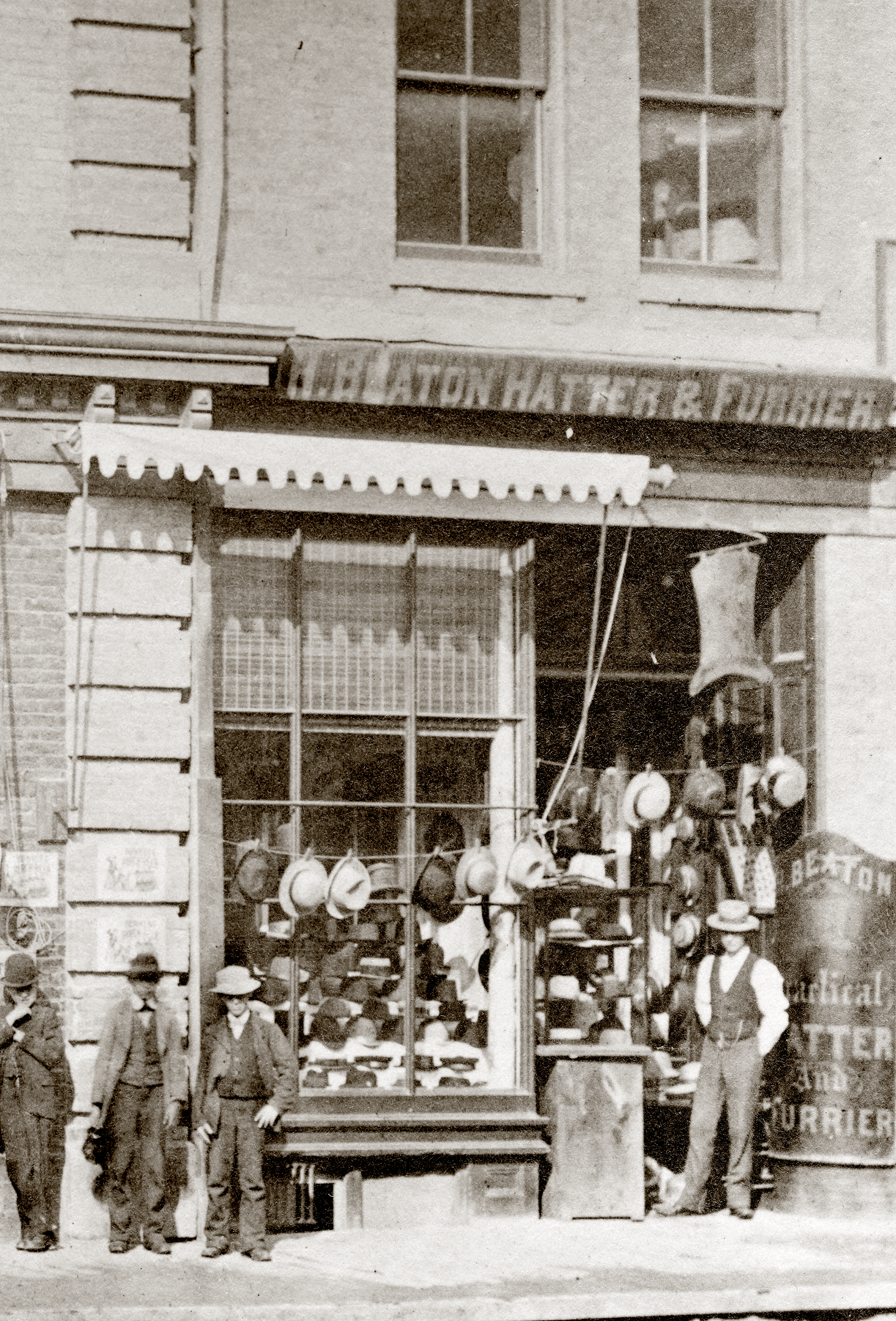 Image of the exterior of H. Beaton Clothing and Furrier.