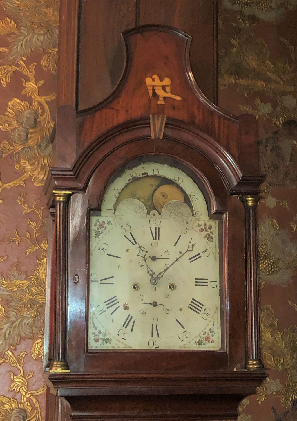 Detail of Swan Rousant on Ryerse clock. Photograph by S. Butlin.